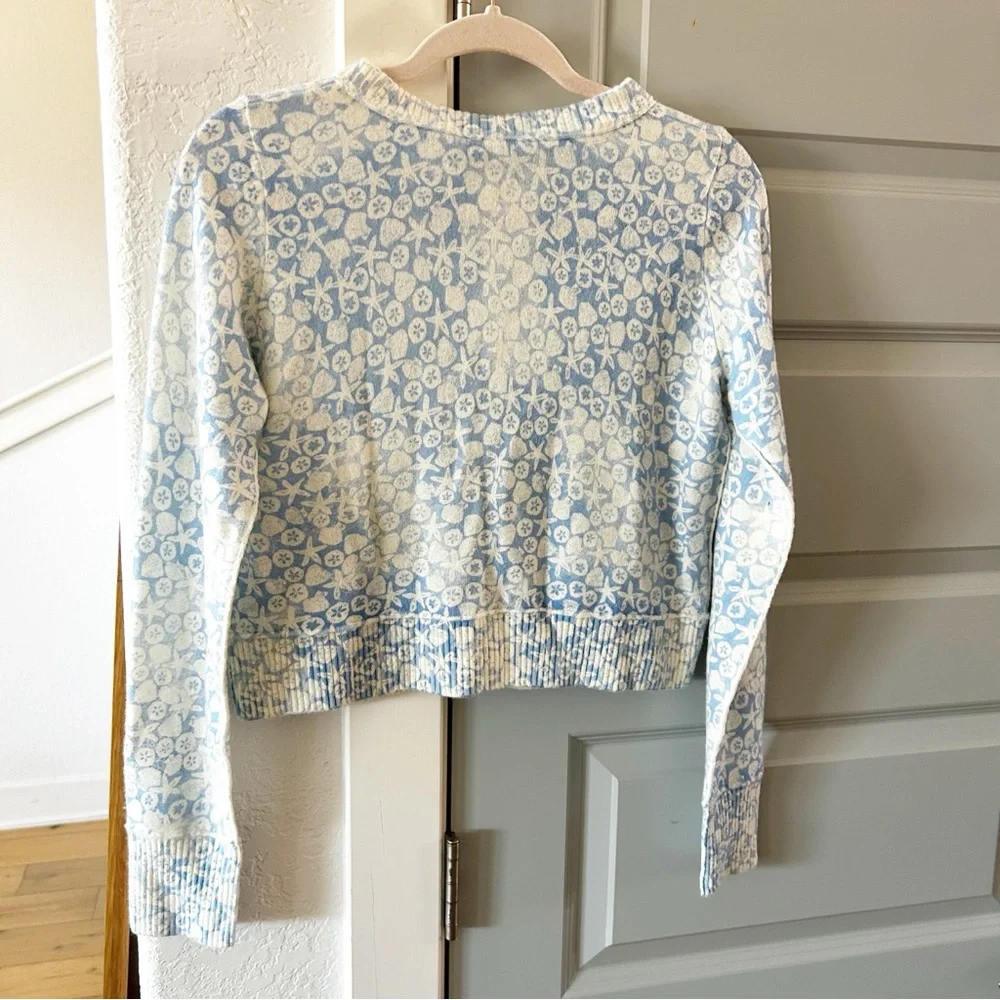 NWT Free People Noctural Patterned Cardigan Sea Shell Combo